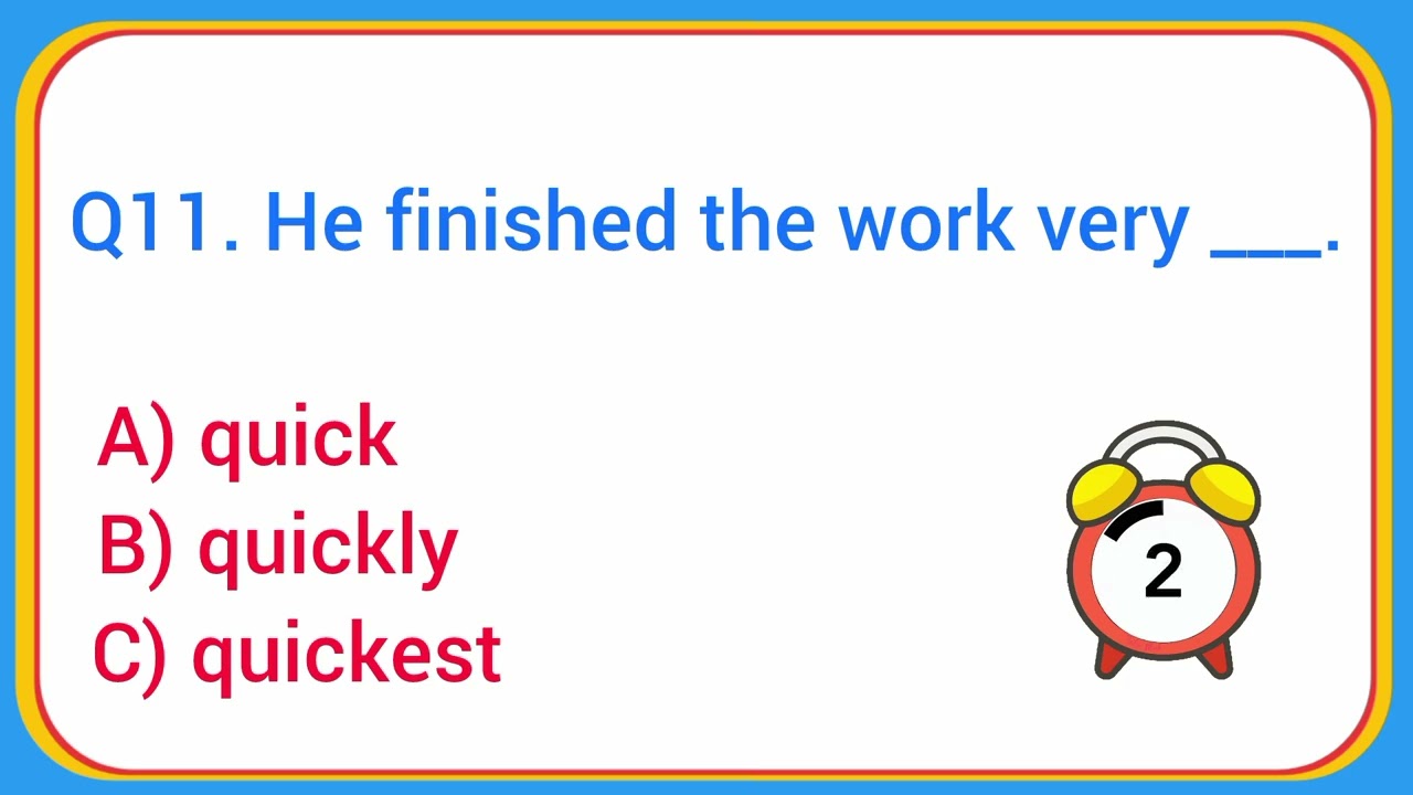 Grammar Quiz 20 