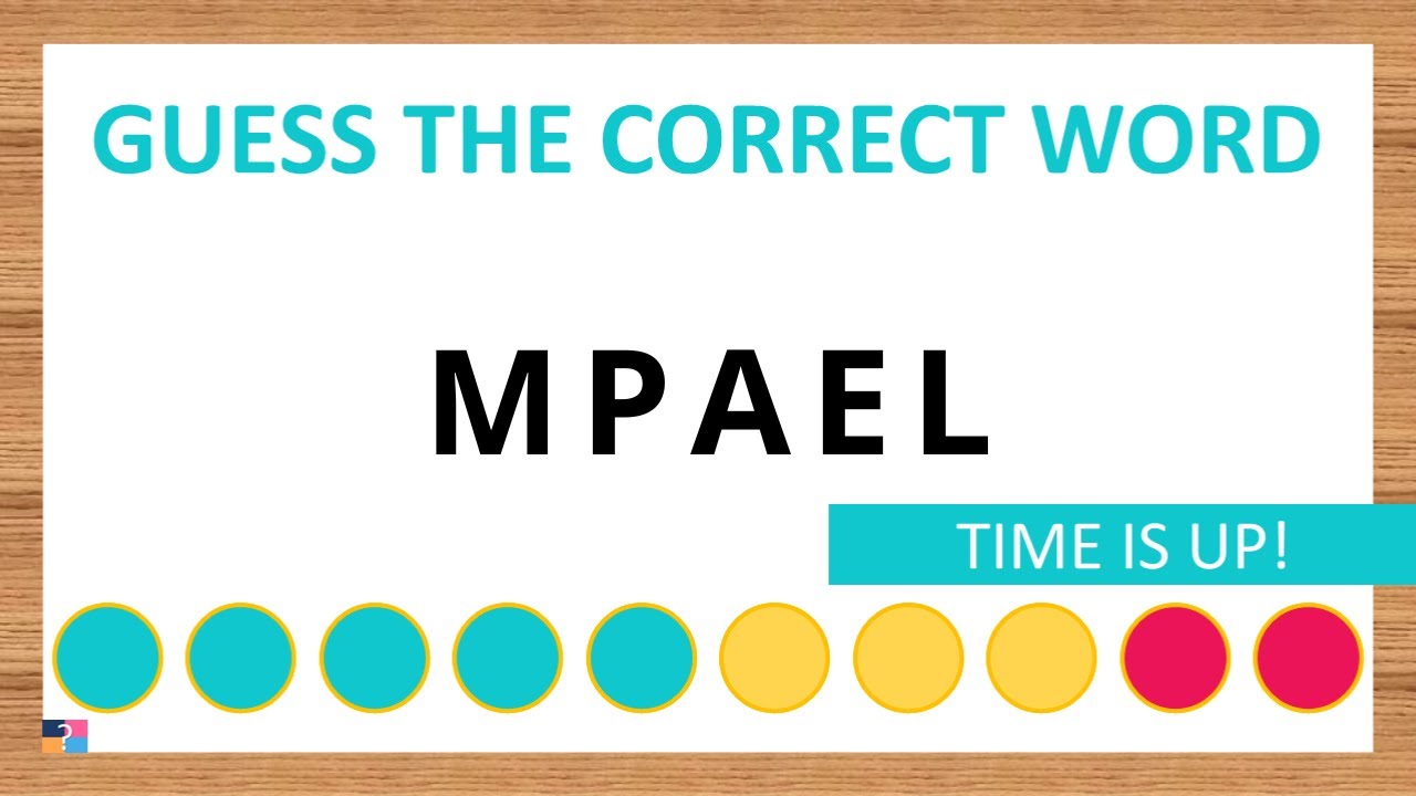 [Scrambled Word Game] Can You Unscramble These Words? 5 Letters