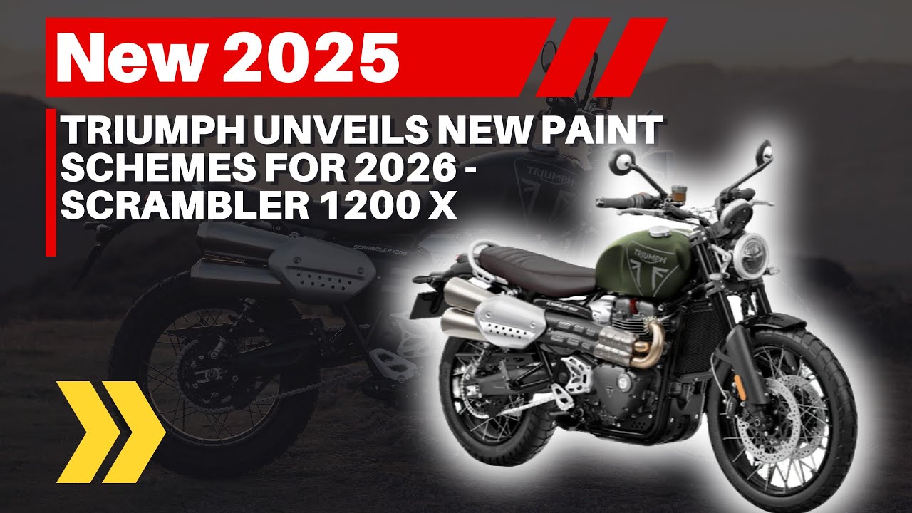 Triumph Unveils New Paint Schemes For 2026 - Scrambler 1200 X