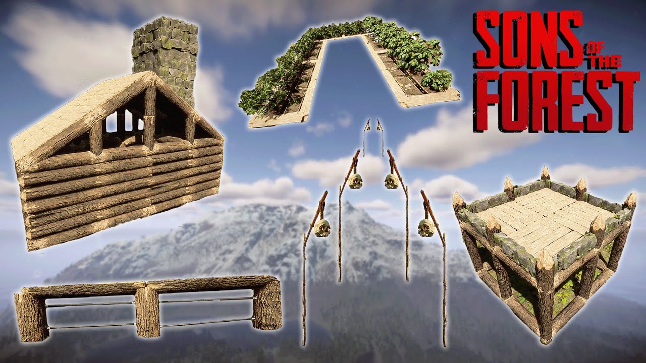 +20 советов, приемов и конструкций по строительству в Sons Of The Forest 1.0, которые необходимо ...
