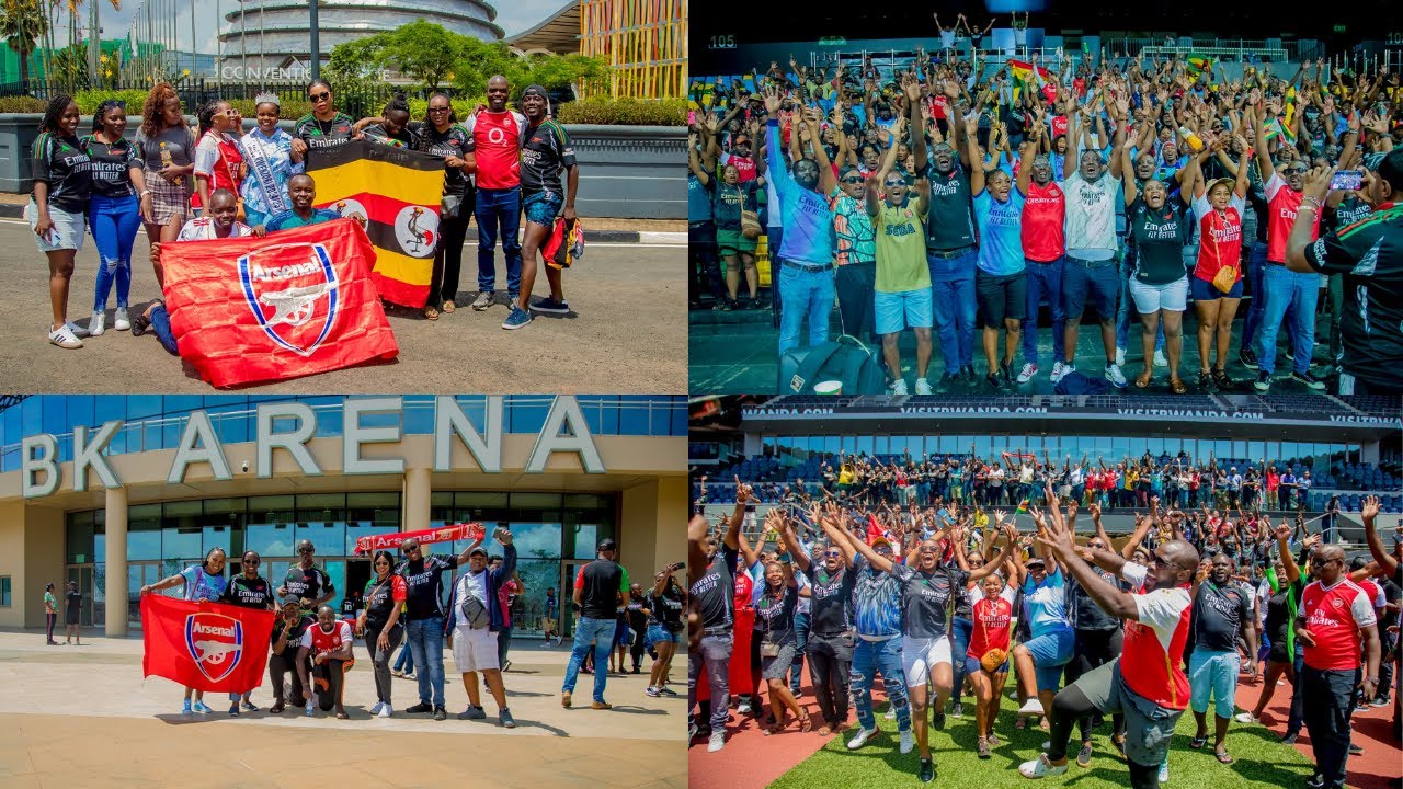 Unforgettable Moments as African Arsenal Fans Visit Amahoro Stadium and BK Arena in Rwanda