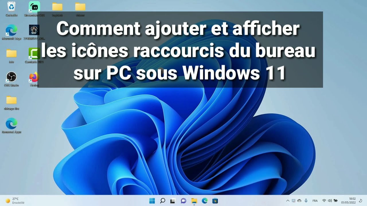 Как добавить и отобразить значки ярлыков на рабочем столе на ПК с Windows 11.