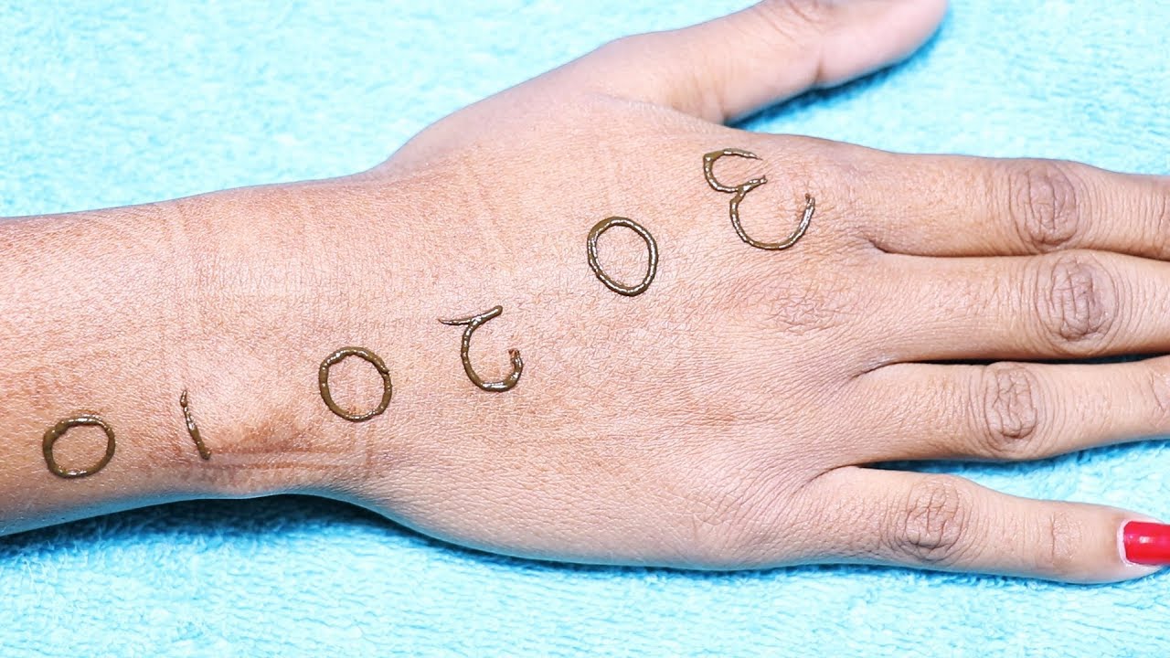 Amazing Numbers Mehndi Design : Beautiful Henna Design For Hand | New Mehndi Design | Easy Mehndi