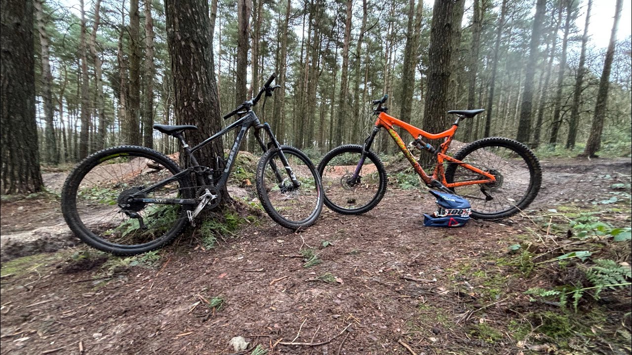 A very wet day at bardon hill mtb trails #mtb #mountainbikes #gopro #mtbbikes 