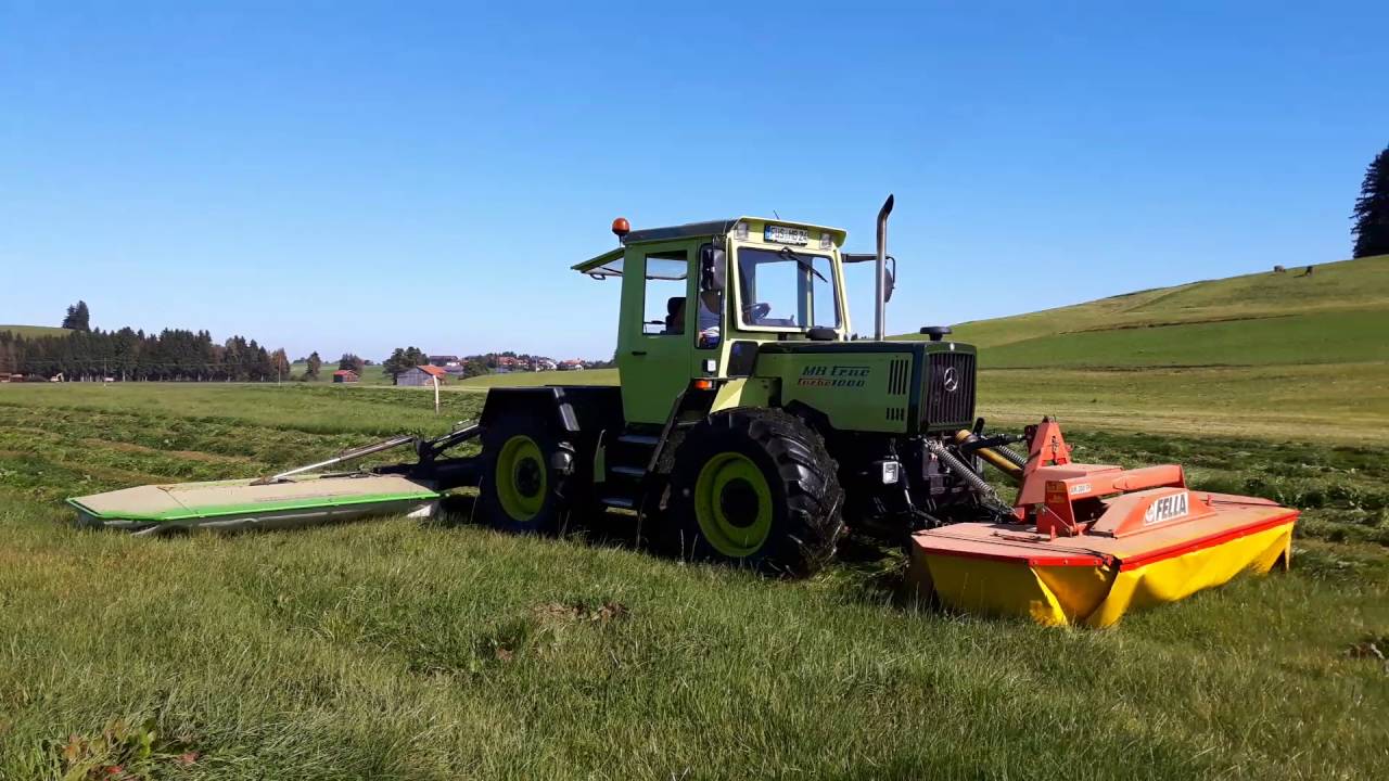 Mähen mit MBTrac 1000 Deutz und Fella im September