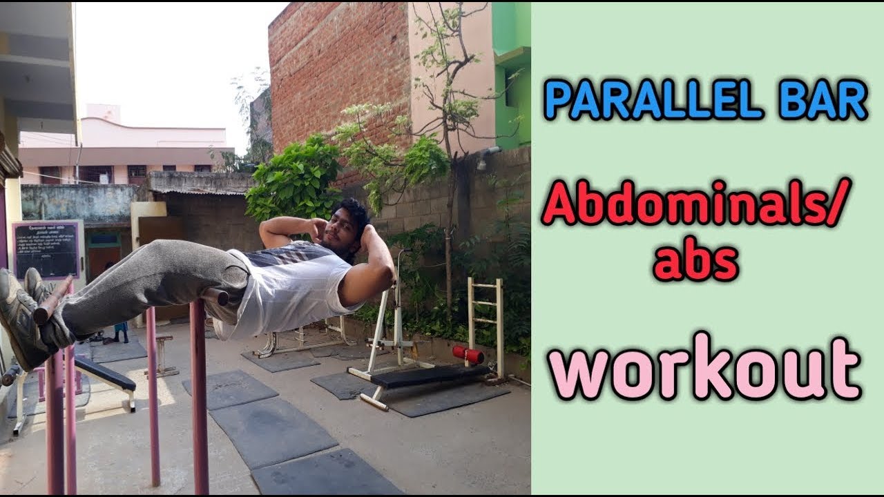 Parallel bar abs workout - fitness tamilzhan