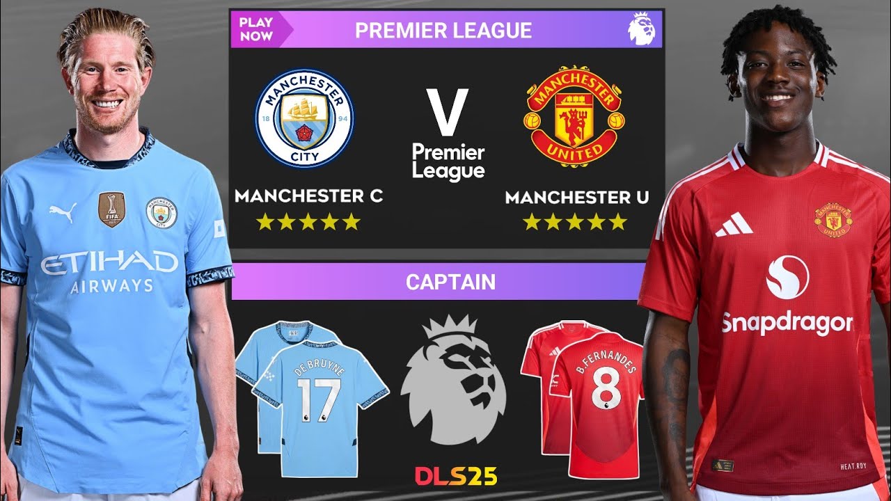DLS 25 | Man.City Vs Man.United | PL | Dream League Soccer 2025 Gameplay...