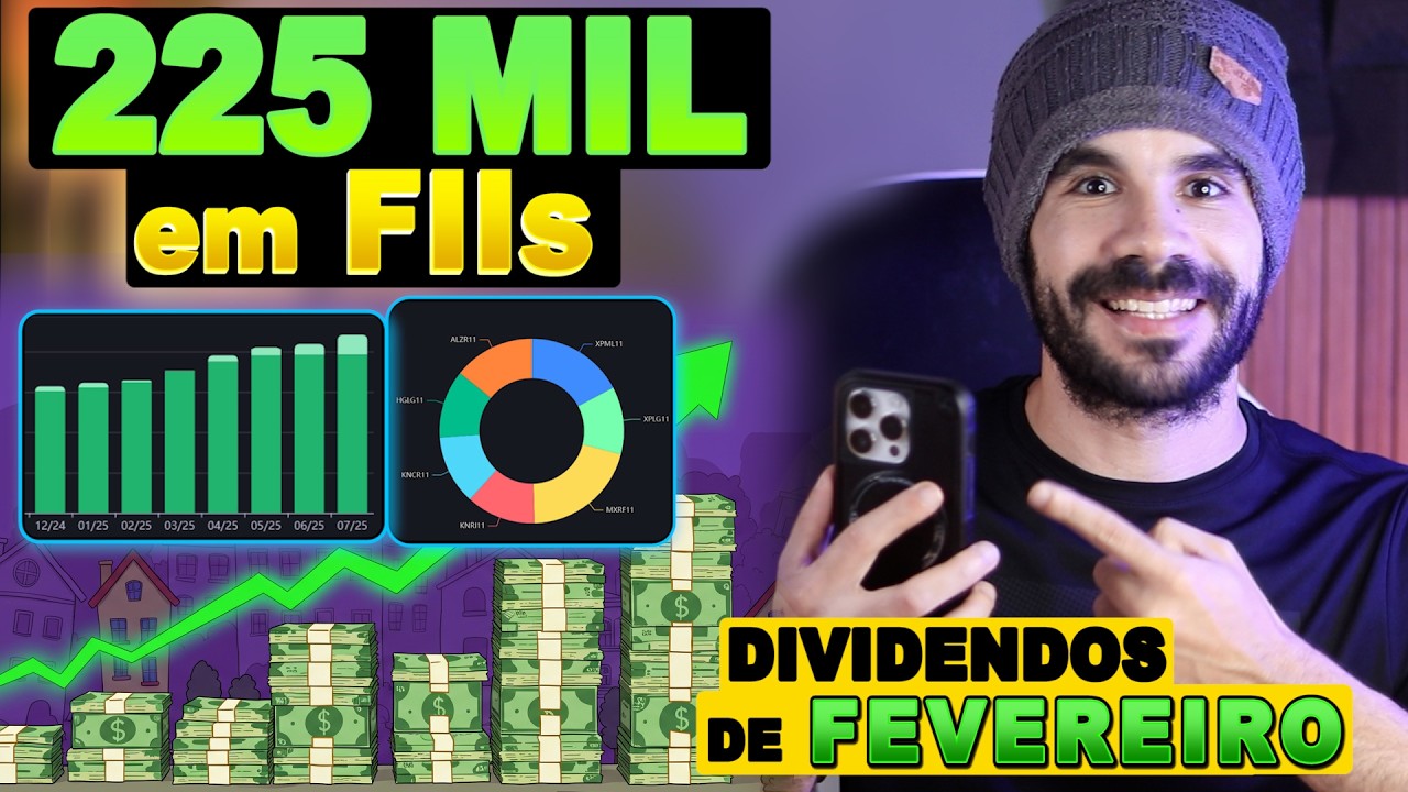 Cheguei em 225 MIL em Fundos Imobiliários💲Viver de Dividendos