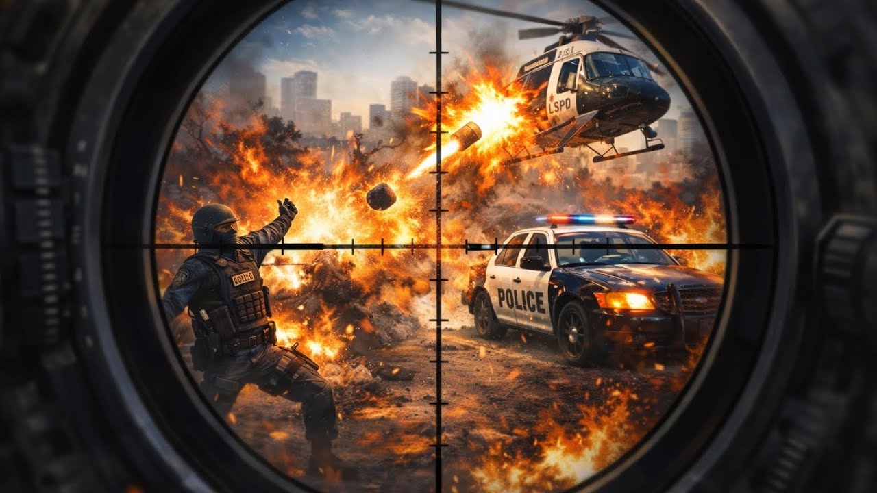 GTA 5Franklin police destruction