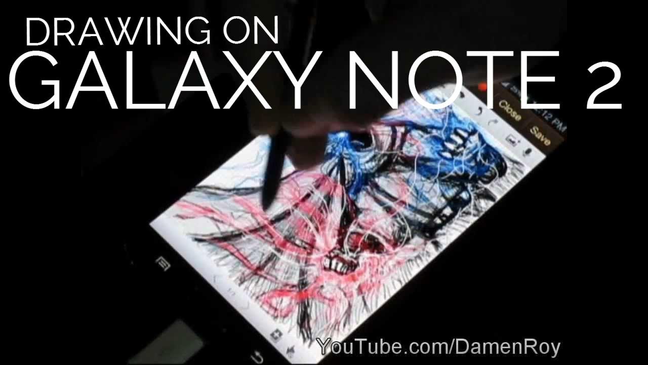 Drawing on Samsung Galaxy Note II - Fantasy Art - Mage - Damen Roy