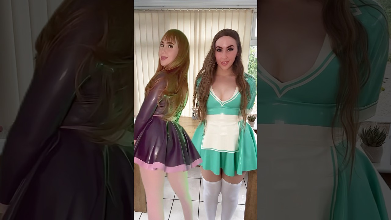 Which cosplay do you like more? Latex Daphne💜👩🏻‍🦰 or Latex Nurse?👩‍⚕️🩵 