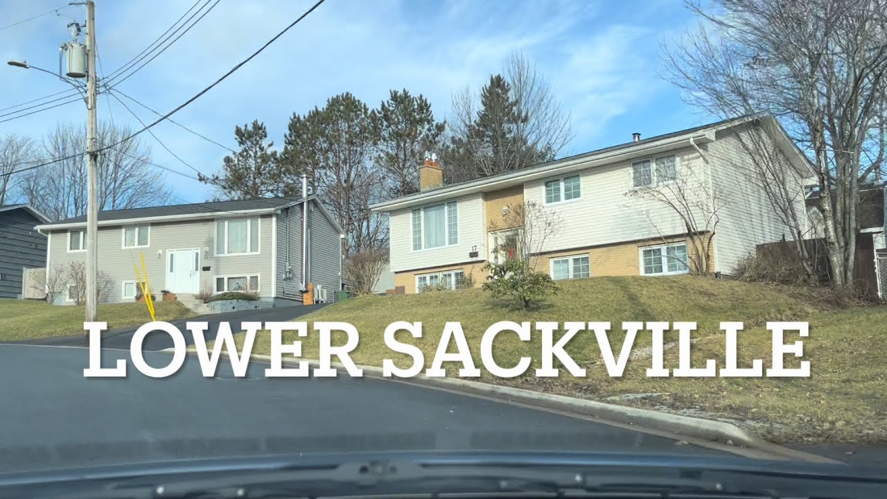 Lower Sackville, Nova Scotia. Driving video