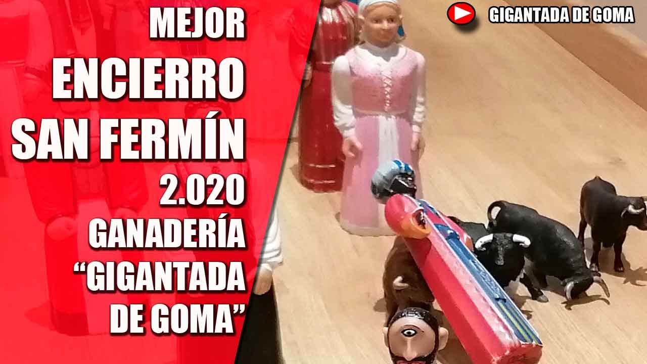 🏃‍♂️🐂🐂🏃‍♀️🏃‍♂️🐄 MEJOR ENCIERRO de toros GIGANTES DE GOMA 🔻🔻SAN FERMÍN 2.020