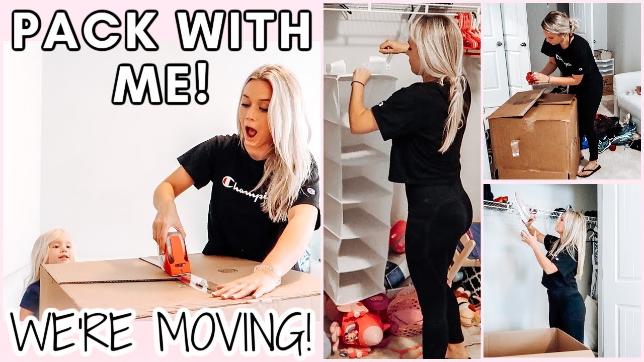 PACK AND MOVE WITH ME! // DECLUTTER AND PACK WITH ME 2021 // WE'RE MOVING!