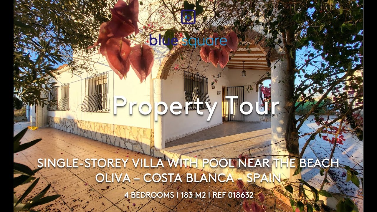 One-level villa for sale in Oliva near to the beach, perfect for updating I BLUE SQUARE I REF018632