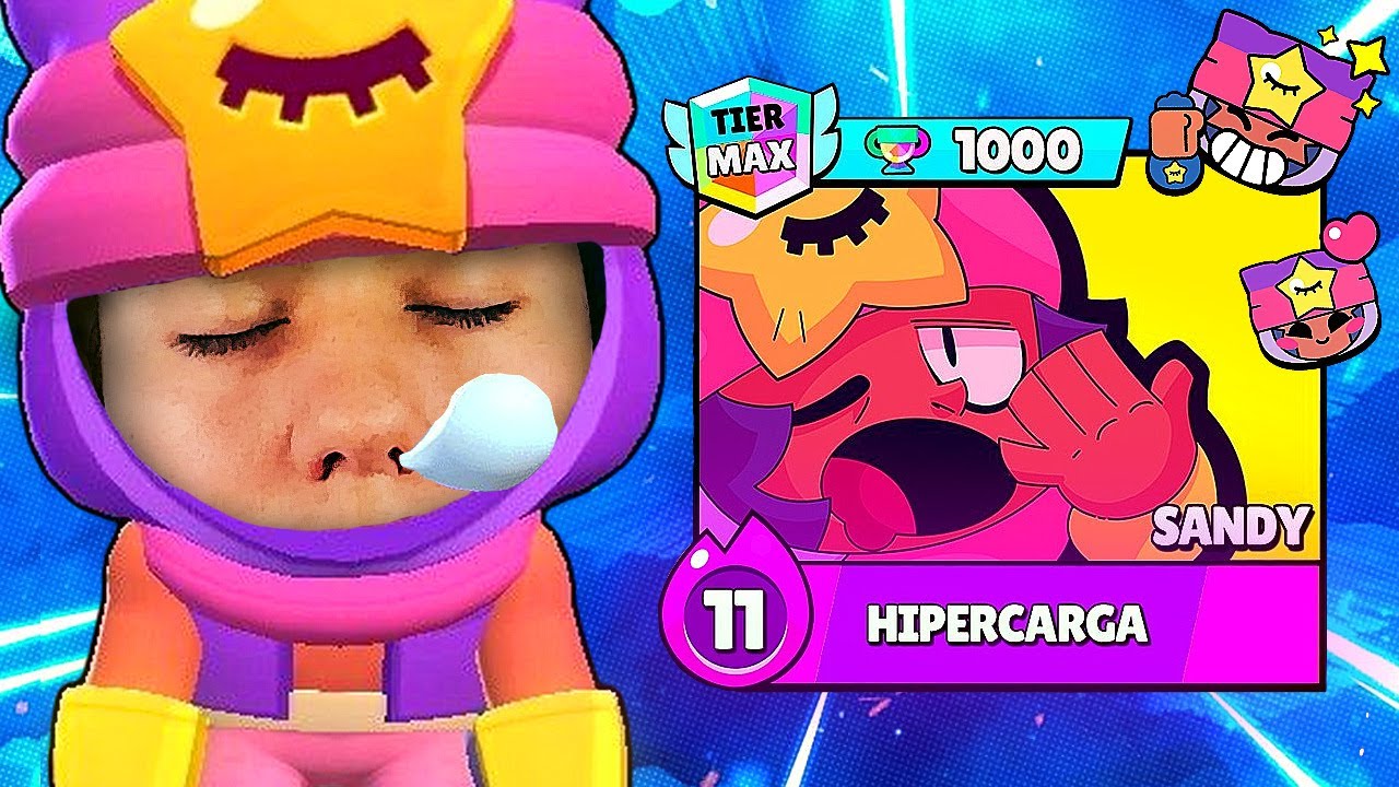 TENTANDO JOGAR DE SANDY - BRAWL STARS