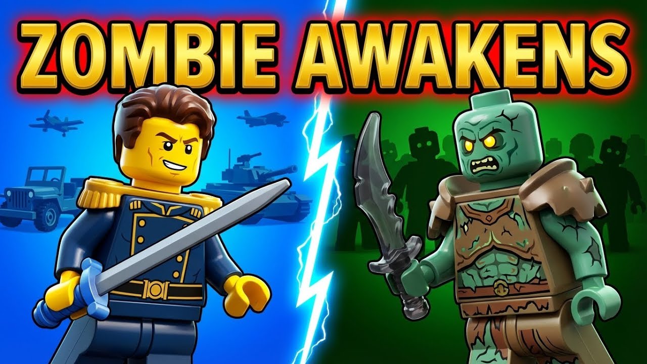 ANCIENT ZOMBIE ARMY AWAKENS - Epic LEGO Battle | Tomb Warriors vs Modern Military