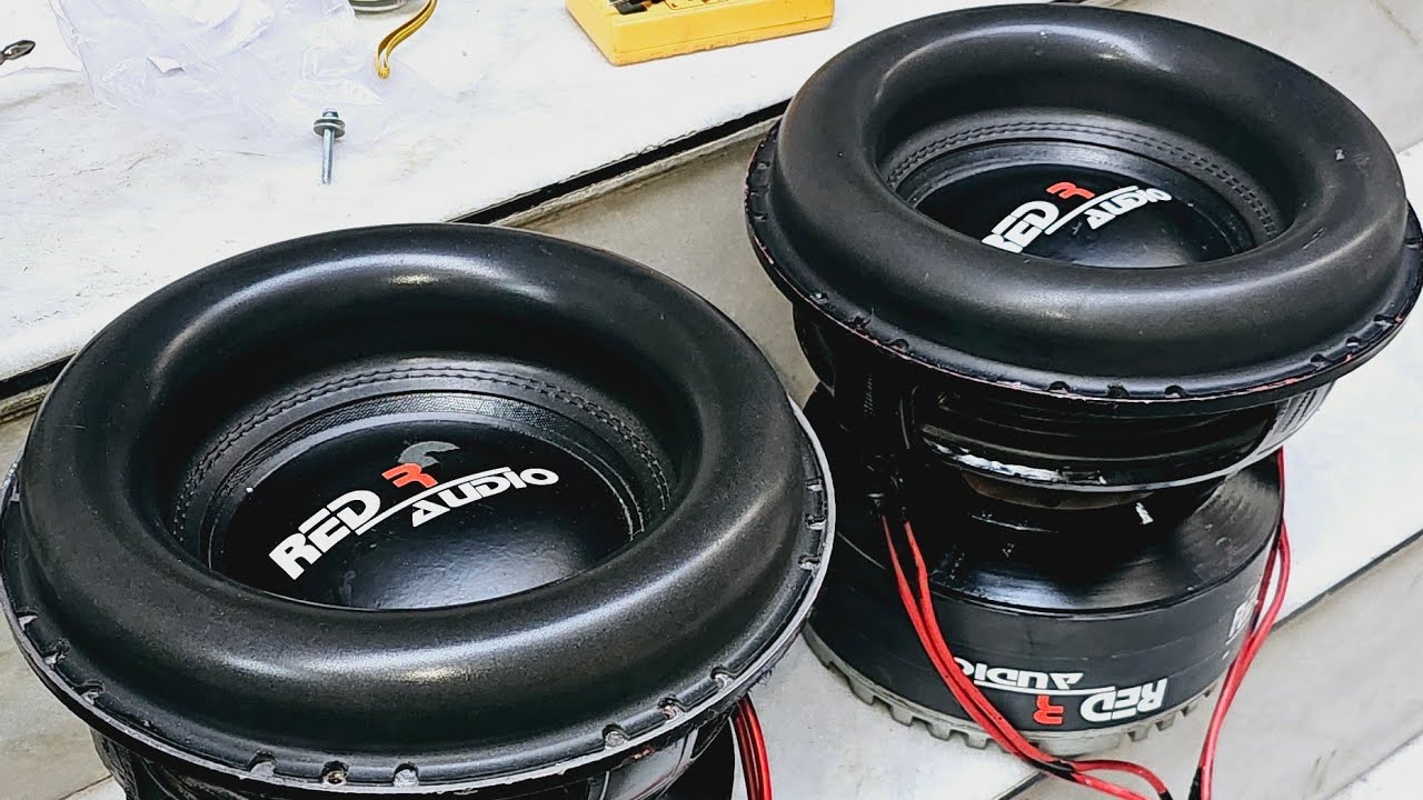 Part 2 :- Dual 2500rms Red r audio & BMS Subwoofer 