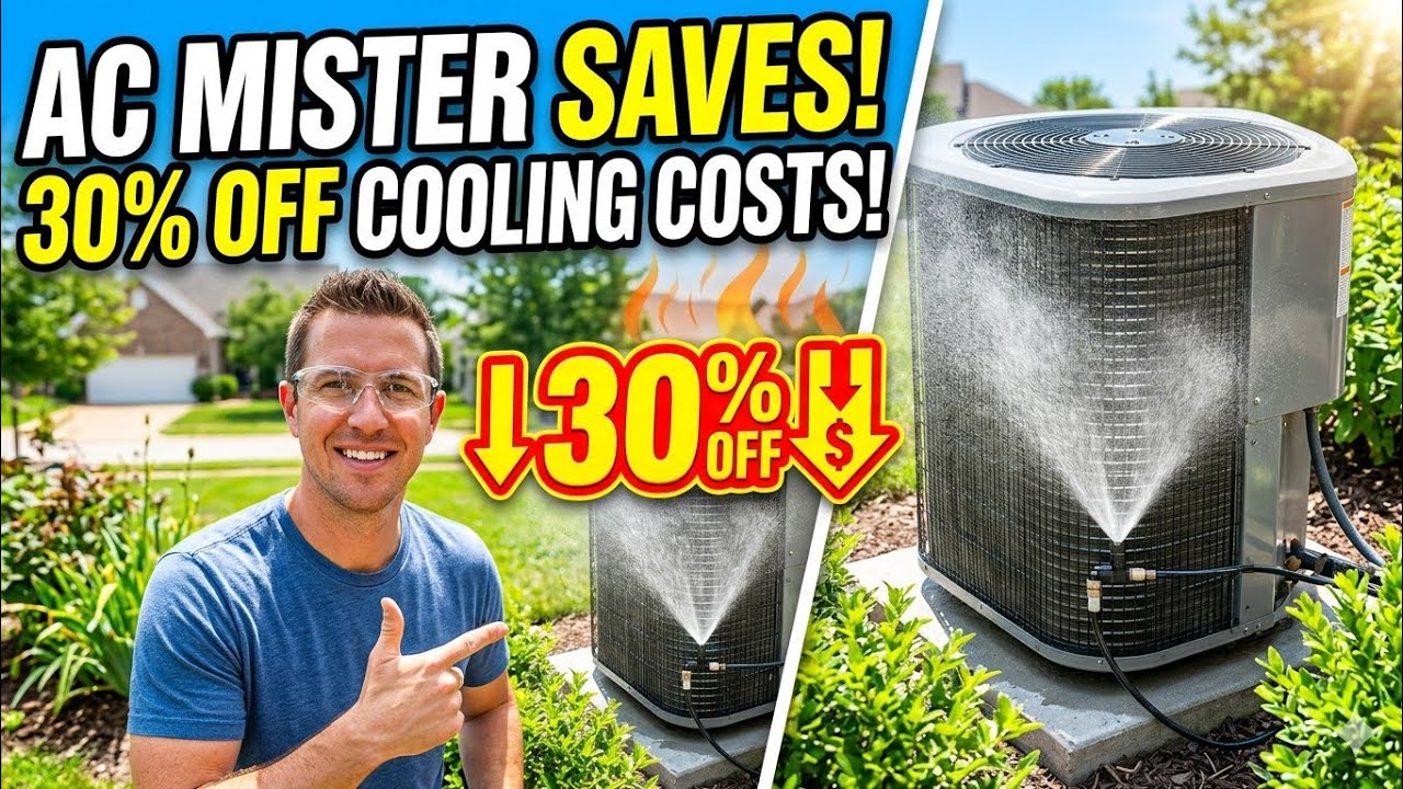 DIY AC Mister Reduce your HVAC Cooling Costs Thermal Image Part 1