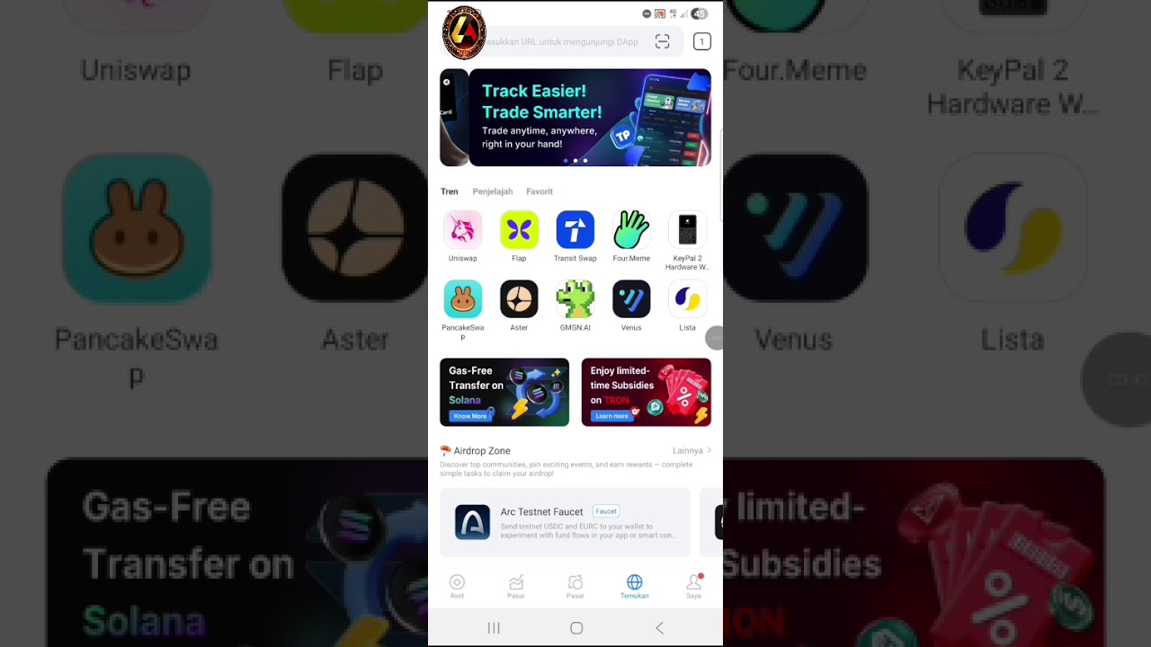 Cara daftar staking ATOMEX di tokenpoket