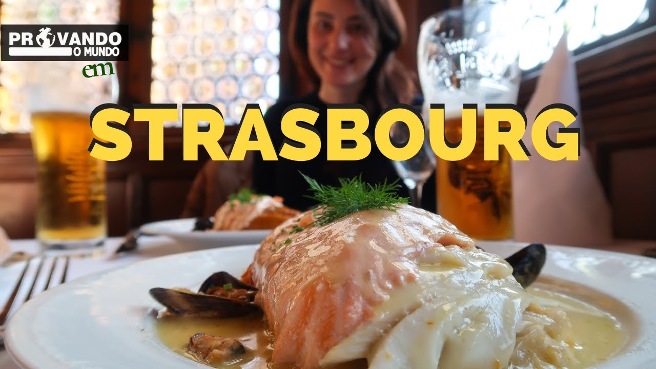 Provando Chucrute com Peixe da Maison Kammerzell em ESTRASBURGO [T14 E4]