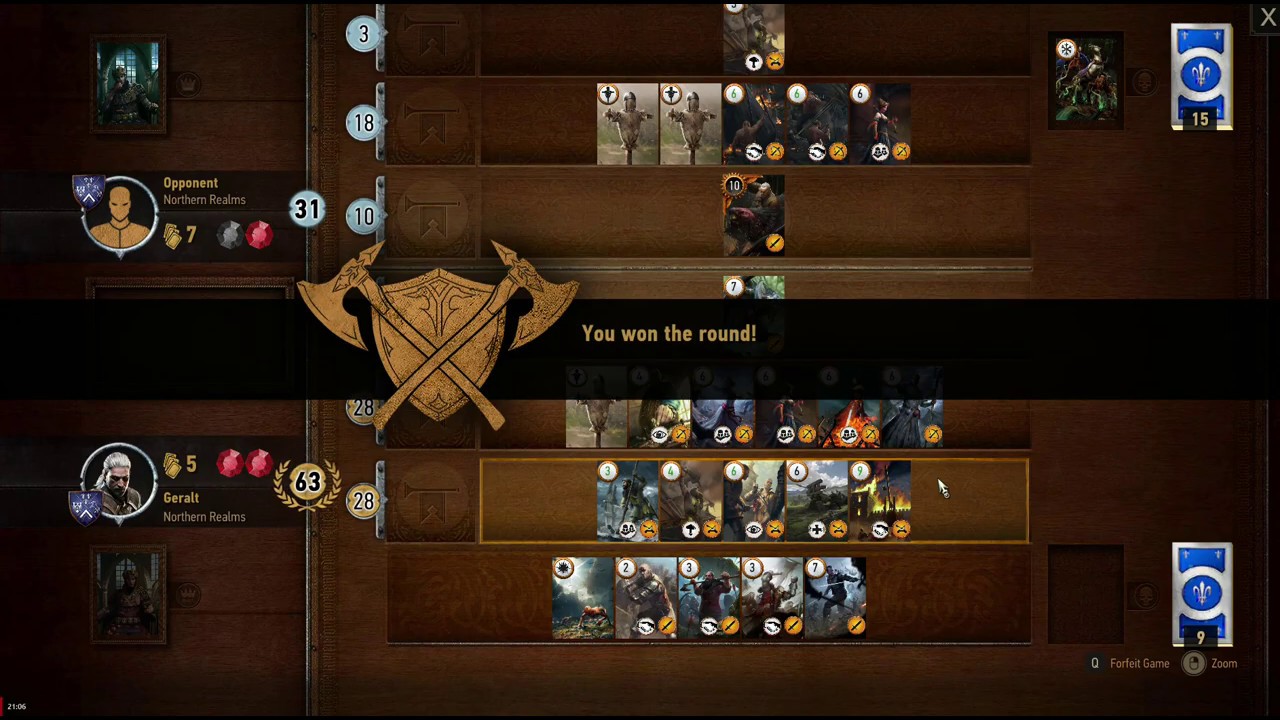 The Witcher 3 GWENT REDUX GAMEPLAY