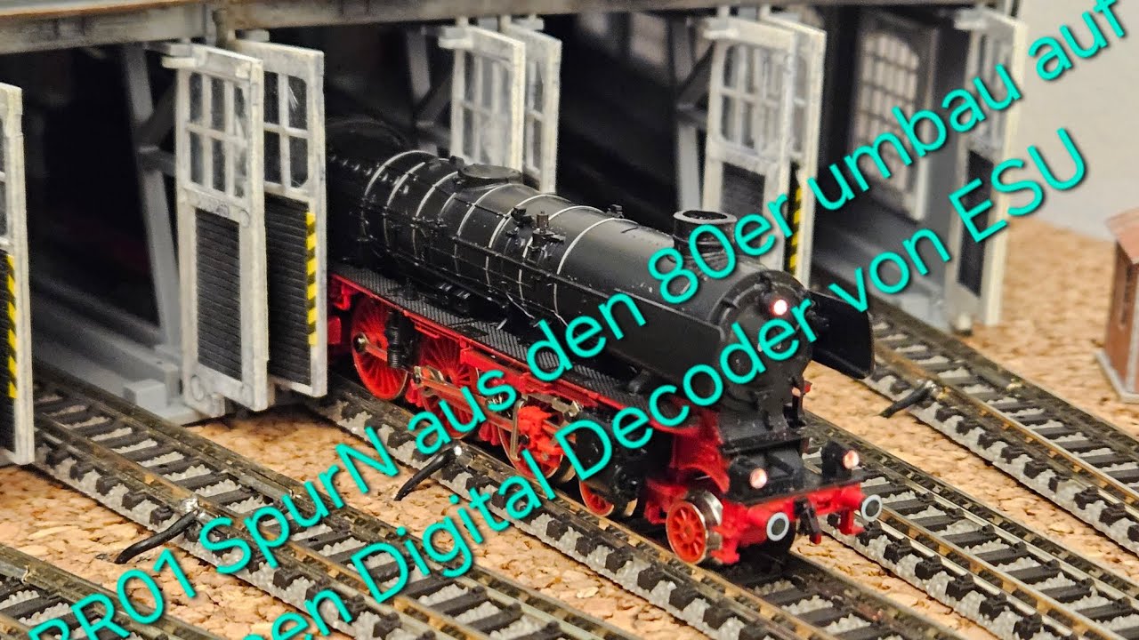 BR01 Digitalisierung einer Dampflok aus den 80er ausgerüstet mit ESU Decoder.#modellbahn 