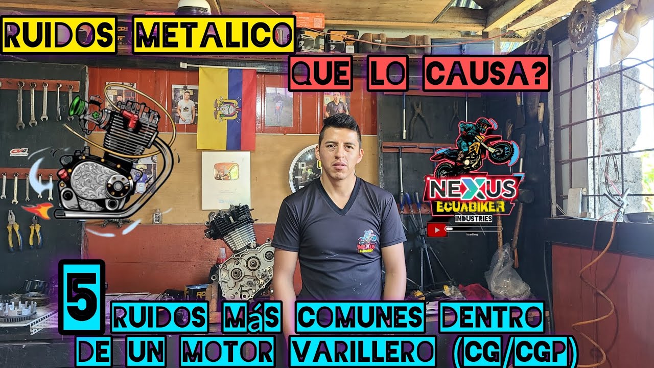 Mi moto tiene un ruido FEO /5 sonidos más Comunes de un MOTOR VARILLERO (CG) MECÁNICA DE MOTOS