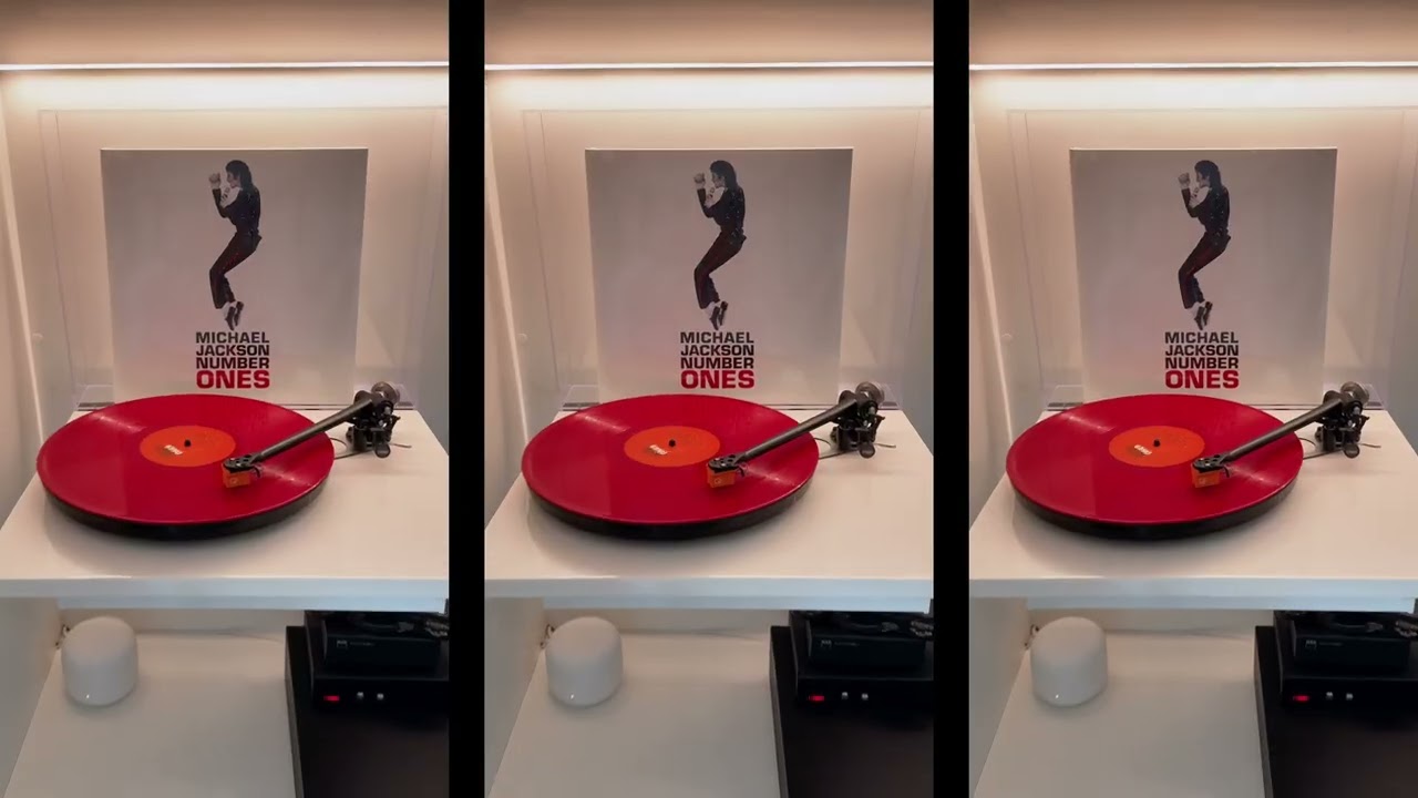 Michael Jackson Number Ones RED Vinyl Unboxing 4K