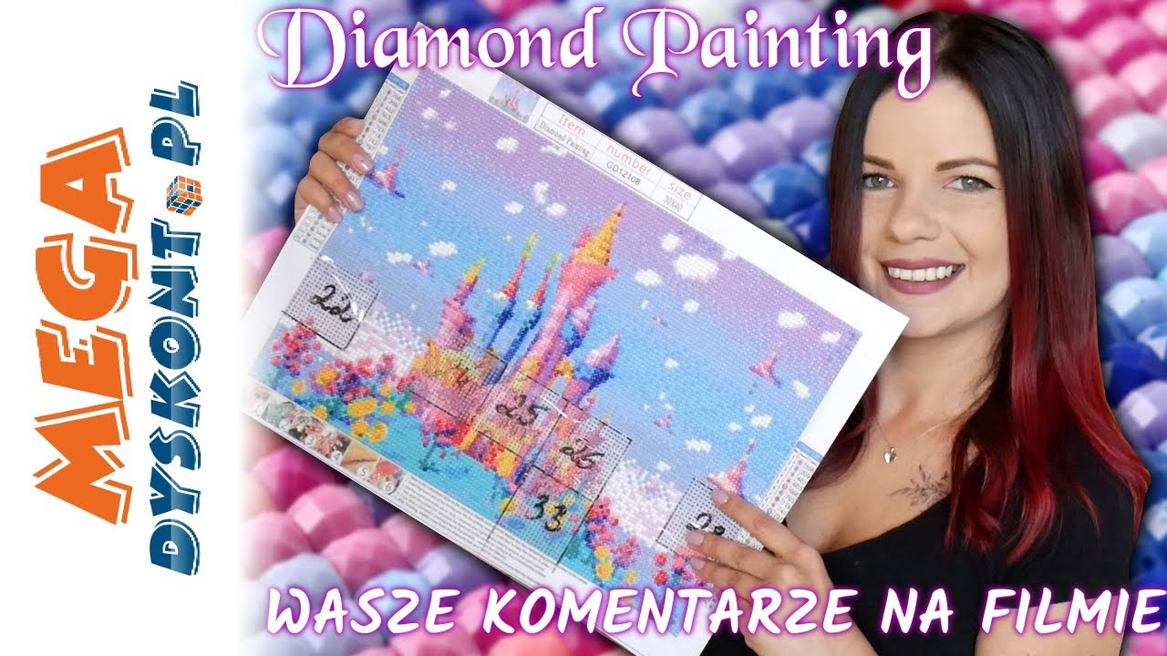 DIAMOND PAINTING😍 TO JUŻ KONIEC! OSTATNI DUŻY ODCINEK Z MAGICZNYM ZAMKIEM 😥#diamondpainting #castle