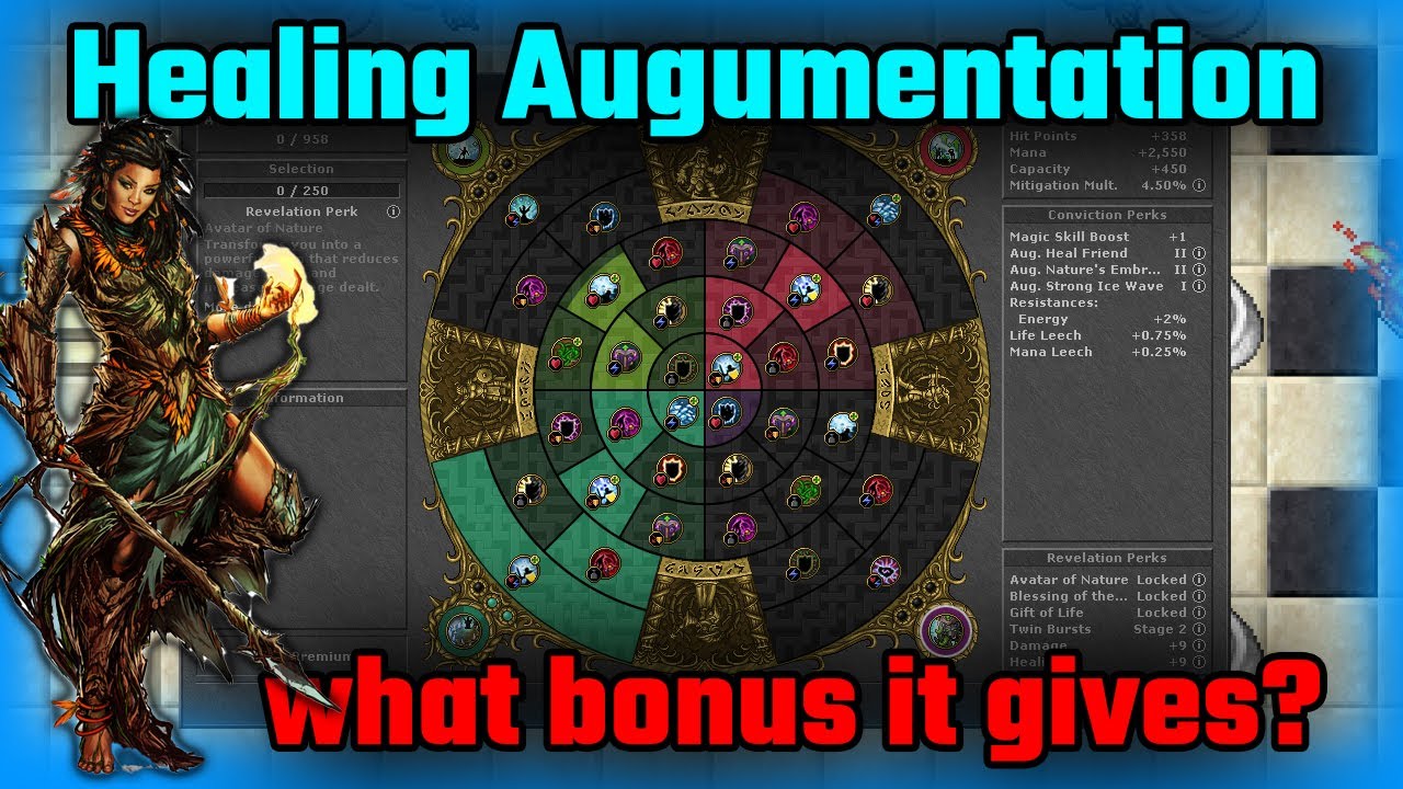 Druid Healing Augumentation, ile daje? - Tibia 2023