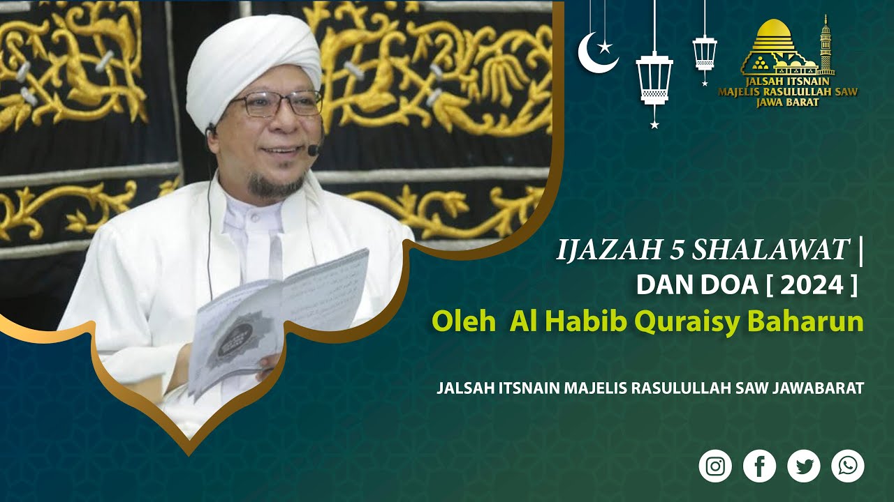 IJAZAH 5 SHOLAWAT & DOA ALHABIB QURAISY BAHARUN