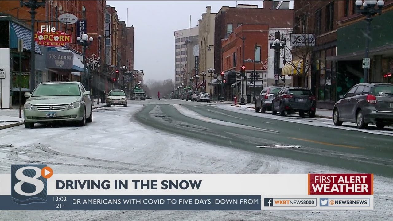 Be careful driving in the snow