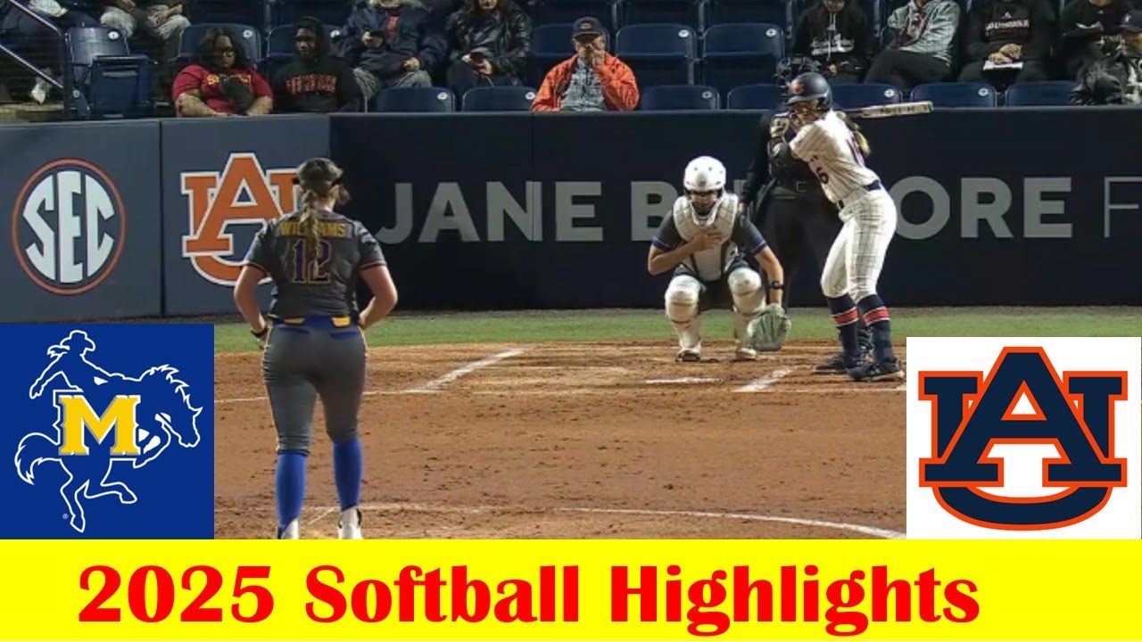 McNeese vs #19 Auburn Softball Game Highlights 2 28 2025