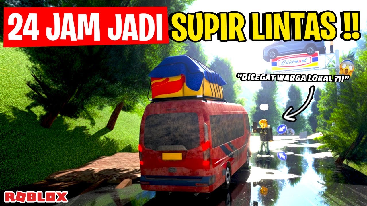 24 JAM JADI SUPIR LINTAS SUMATERA 😱!! CDID ROLEPLAY- #robloxindonesia #cdidroleplay