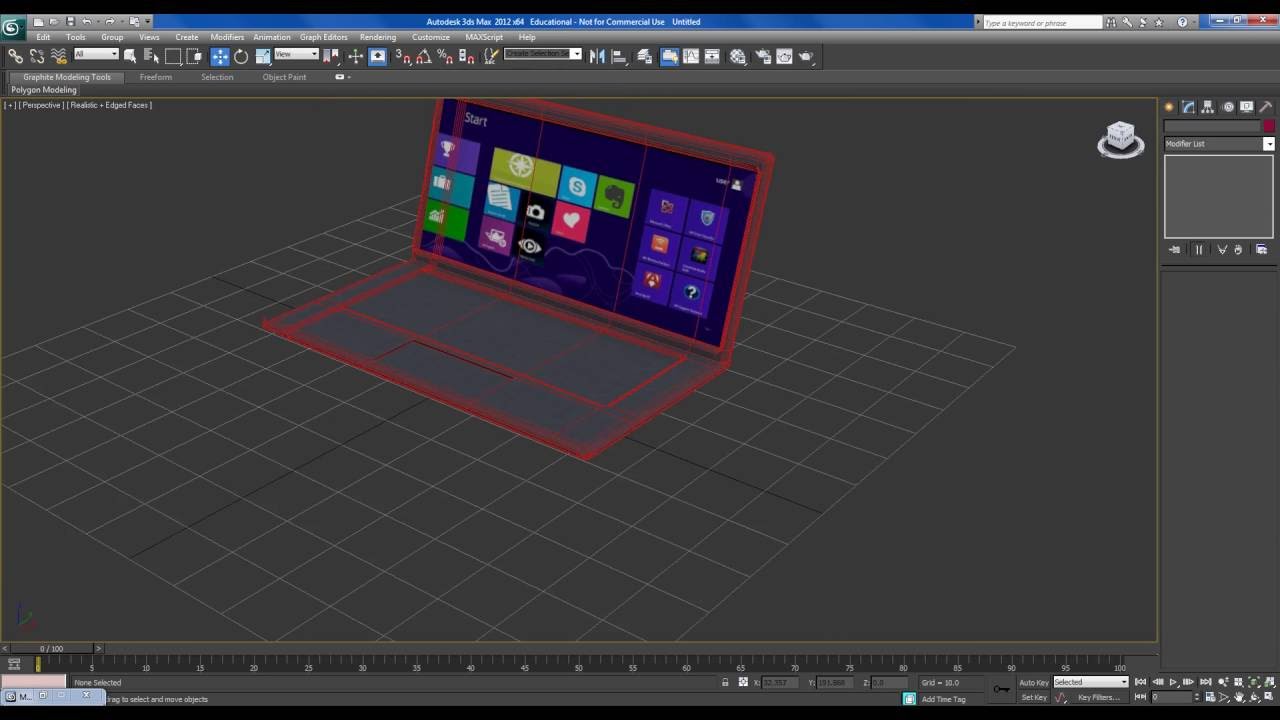 modeling a laptop in 3ds max