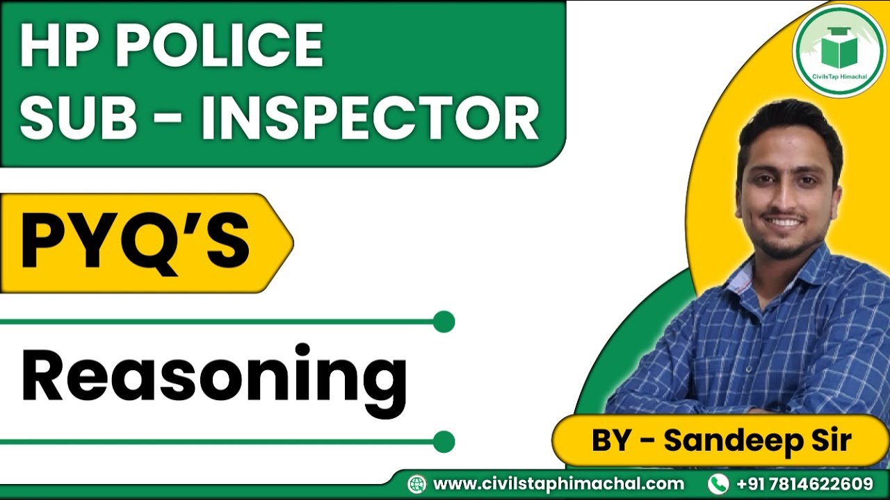 HP Police Sub-Inspector | Previous Year Questions | Reasoning | Himachal Pradesh Exams