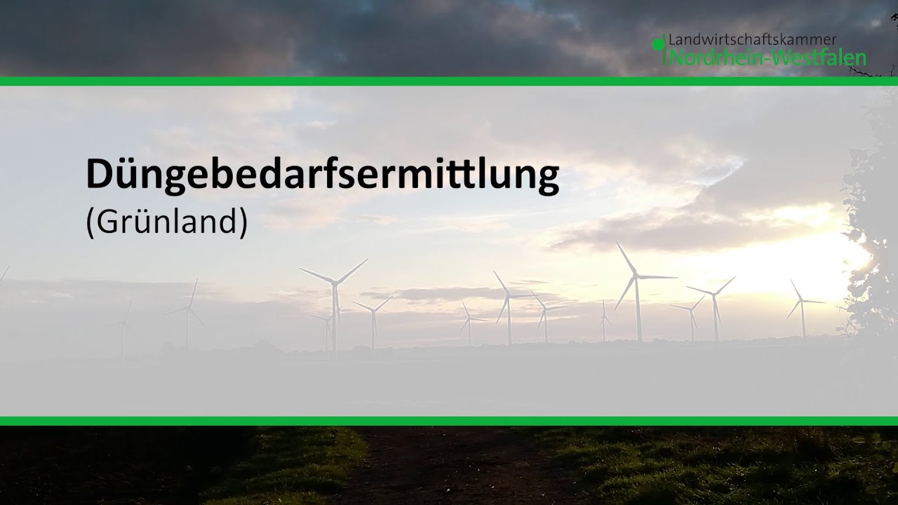 Düngebedarfsermittlung (Grünland)