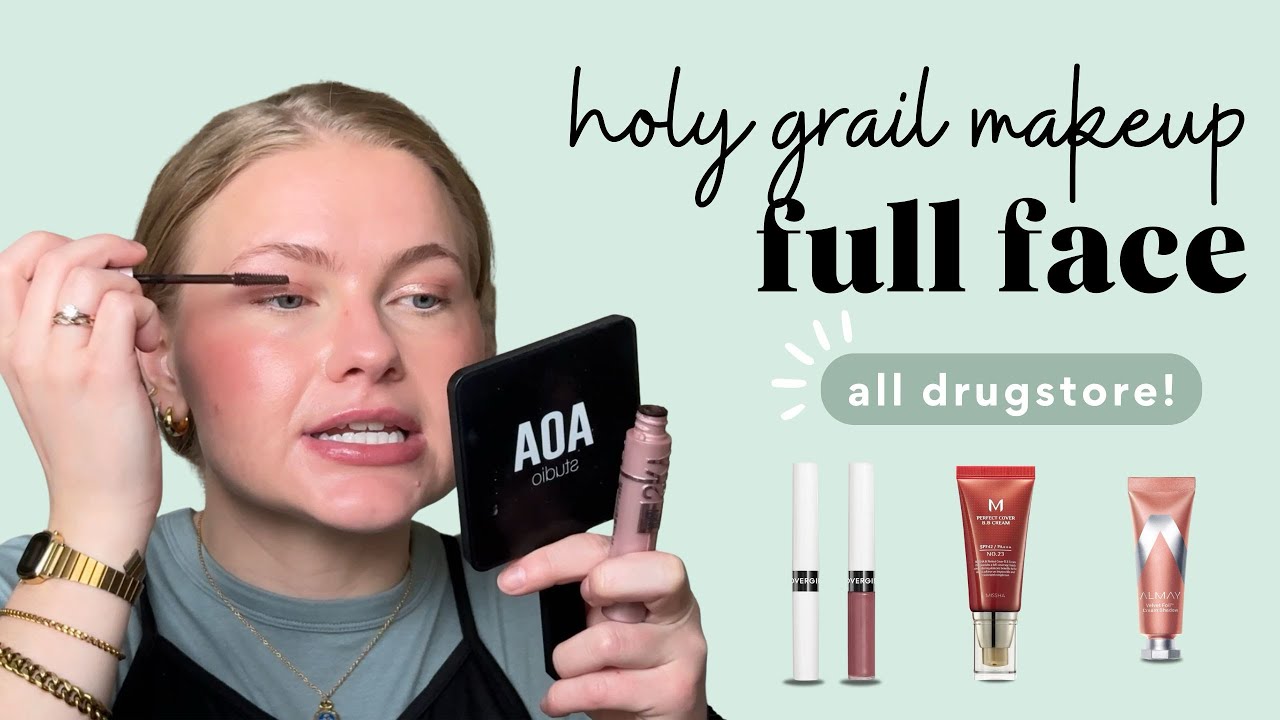 Full face of drugstore holy grails I always repurchase 💄 affordable everyday makeup