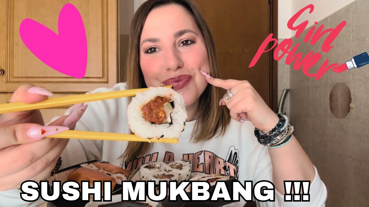 SUSHI MUKBANG • FESTA DELLA DONNA!!! • Il Sushi dell’Esselunga è il Più Buono?!?