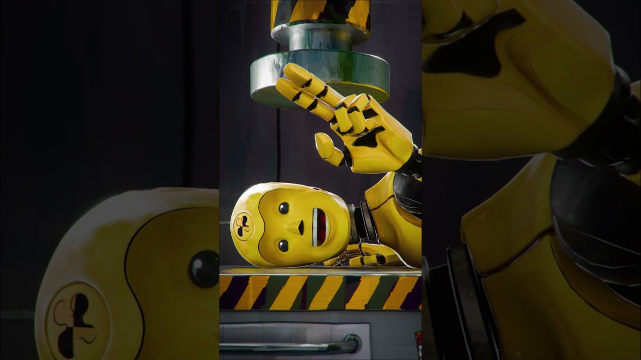 Dummy Bucky&rsquo;s Hydraulic press test!⚠️