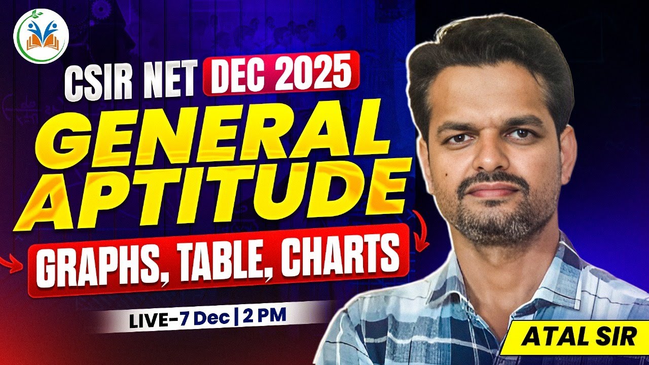 CSIR NET Dec 2025 | CSIR NET General Aptitude | CSIR NET General Aptitude Previous Question Papers