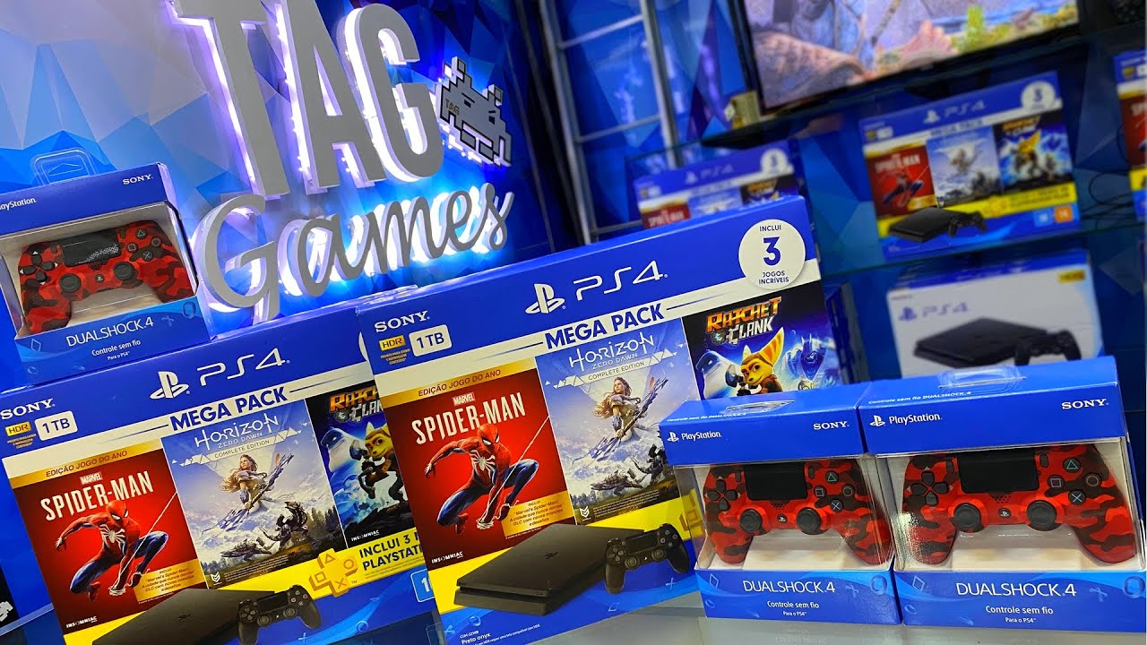 REFORMEI A LOJA | NOVO PS4 MEGA PACK UNBOXING