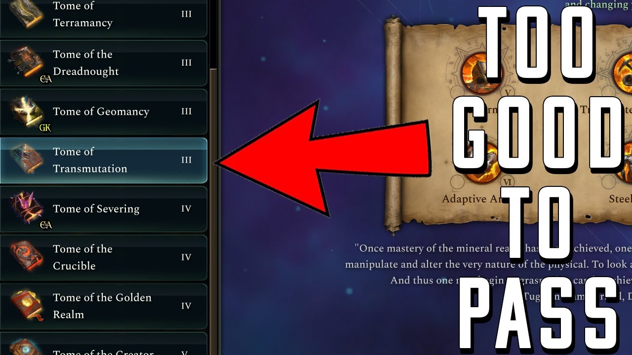 Materium Tomes Explained and Tier List - Updated for Archon Prophecy - AoW4 guides