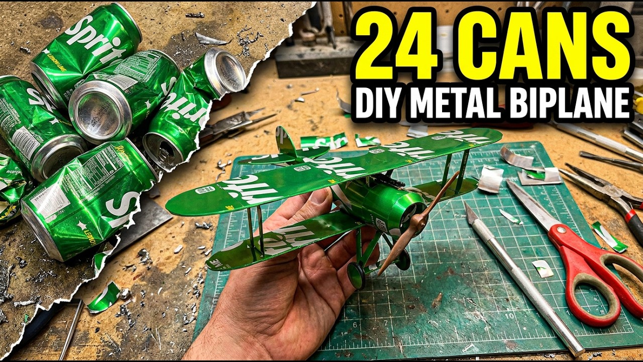 How to Build a Soda Can Airplane: Nieuport 28 WWI Fighter (DIY Tutorial)