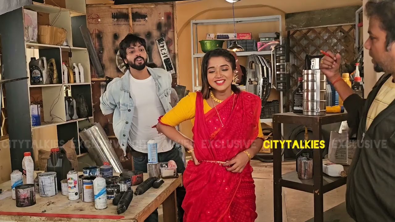 শুটিং এর মাঝে দেখুন কি করে মিলি ও অনুভব #zeebangla #mili