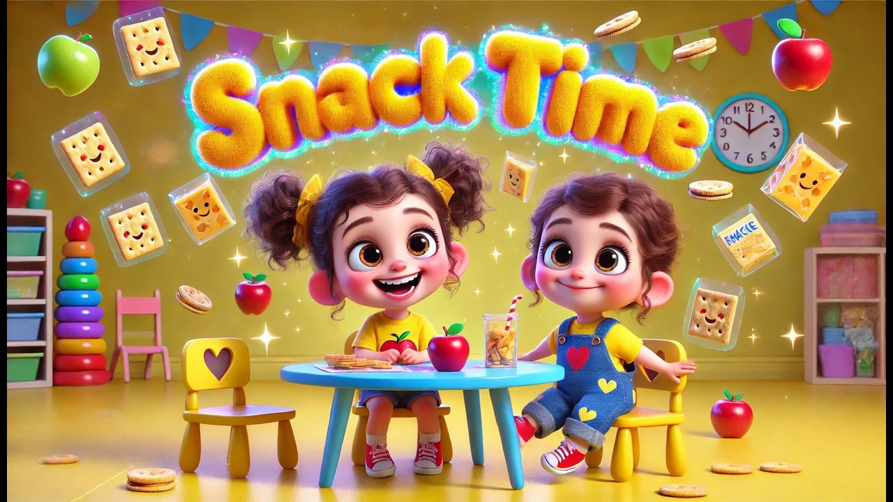 Snack Time Fun! 🧃 | Song for Toddlers and Preschoolers