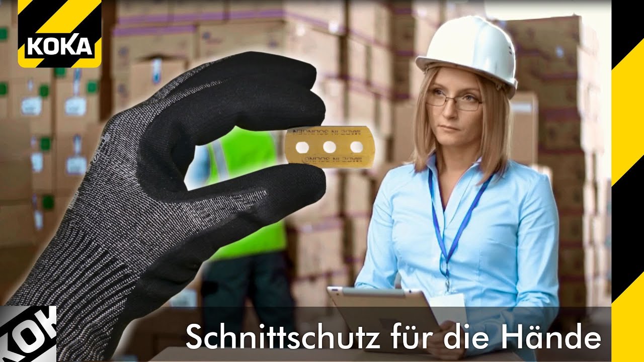 Schnittschutzhandschuhe Klasse 5 Speedsafe Black N5S von KOKA