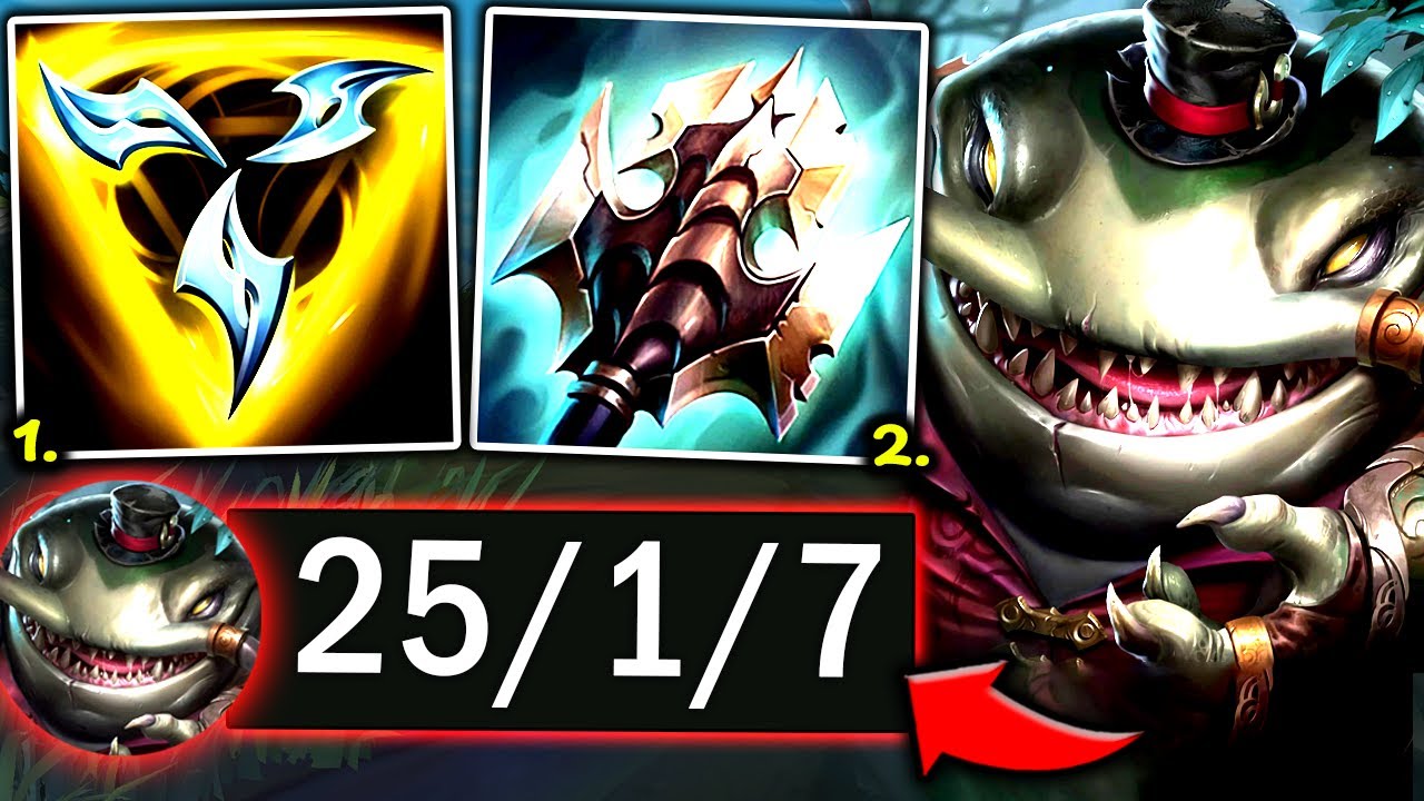 TAHM KENCH TOP — это буквально монстр 1 на 5 (очень сильный) — руководство по игре Tahm Kench TOP...