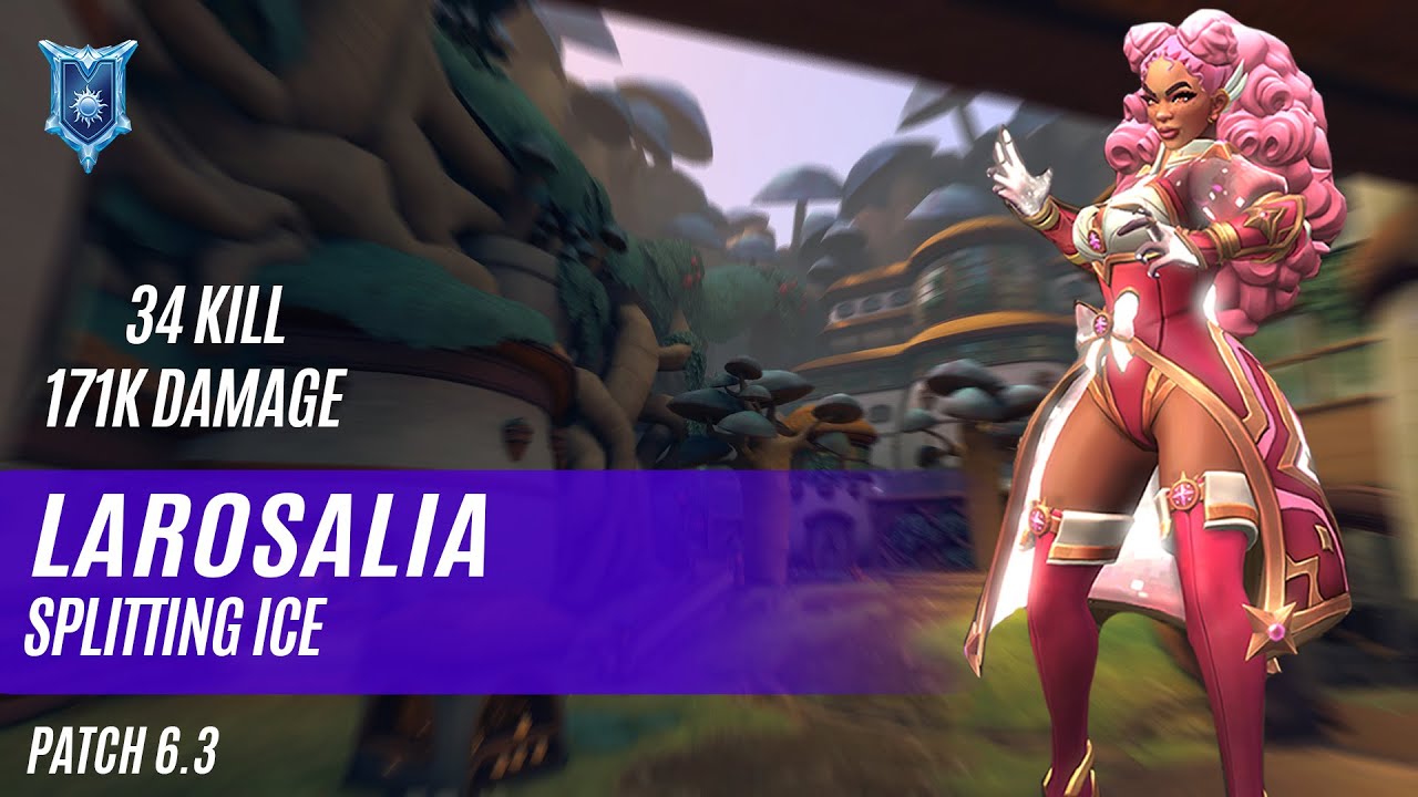 34 KILL 171K DAMAGE LAR0SALIA IMANI PALADINS COMPETITIVE (PATCH 6.3) SPLITTING ICE
